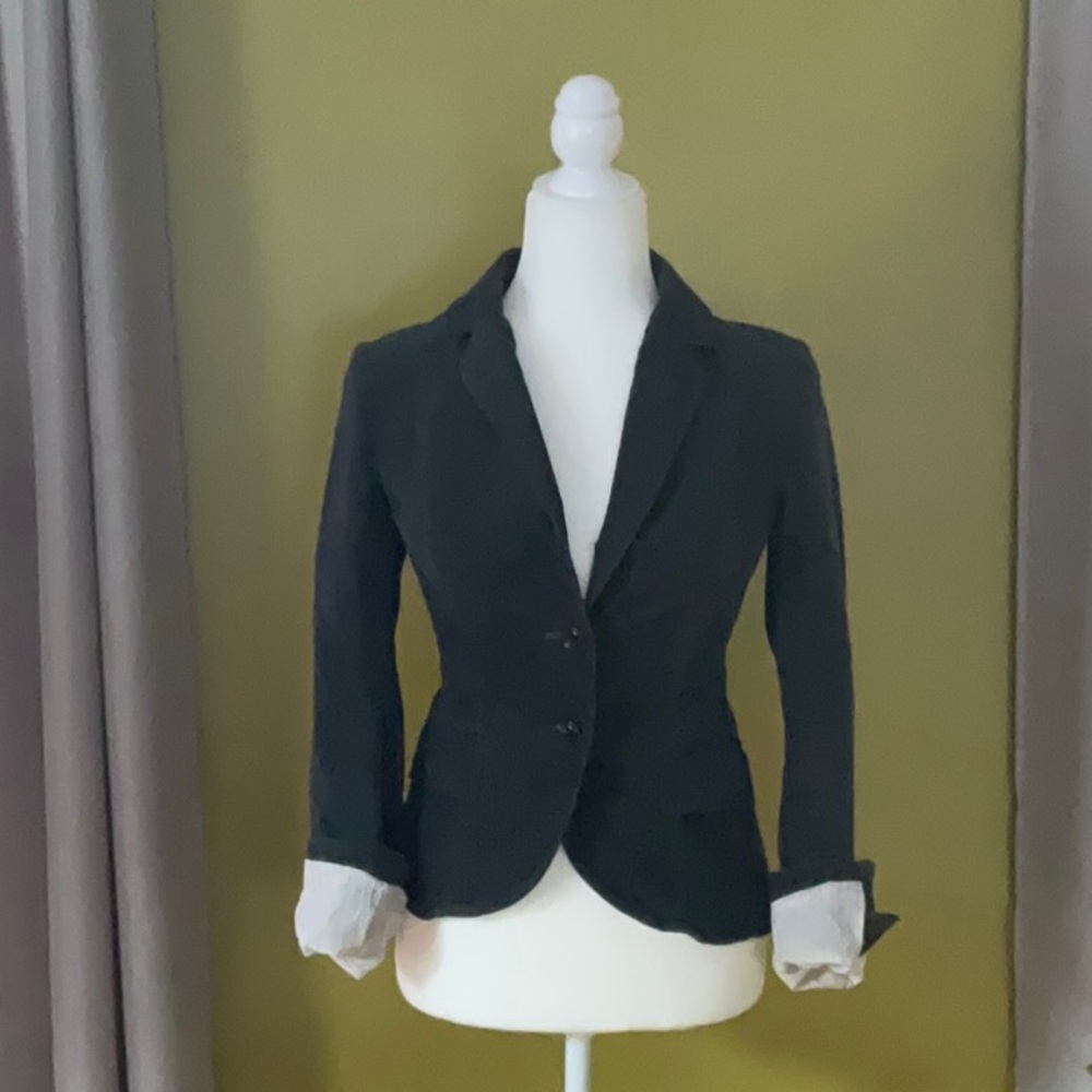 Velvet blazer, teal, sz O